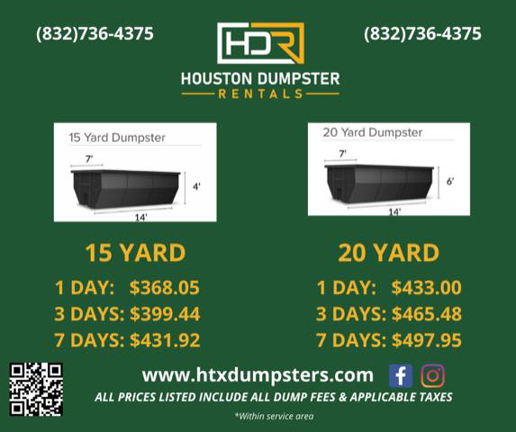 Dumpster Rental HTX Dumpsters Pearland TX