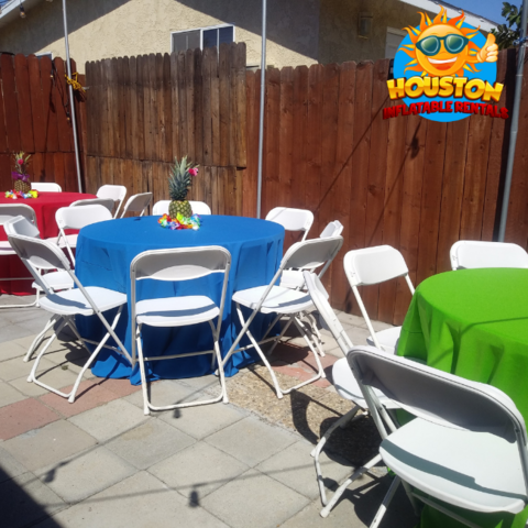 White Folding Chairs Rental - Party Rentals Houston