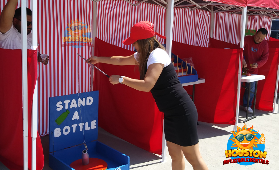 Stand A Bottle - Carnival Games Rental Houston