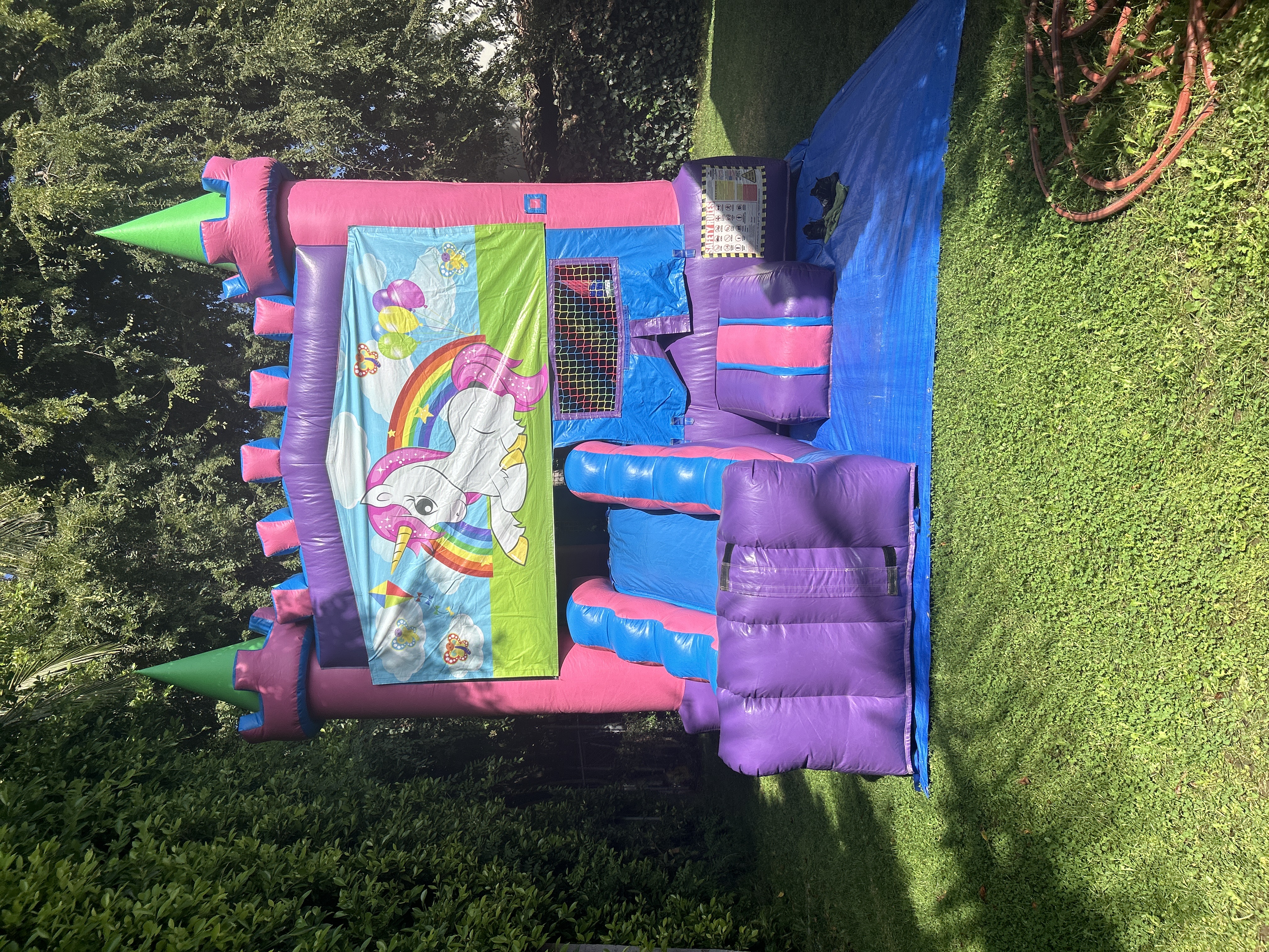 Unicorn Bounce House with Slide - Houston Inflatable Rentals