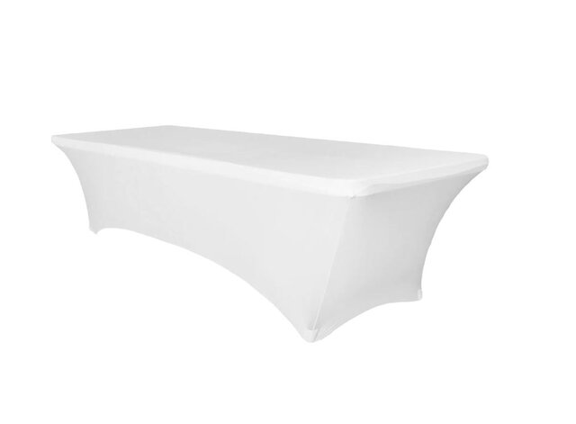 white spandex table cover rental houston