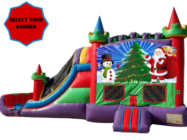 christmas bounce house slide rental houston