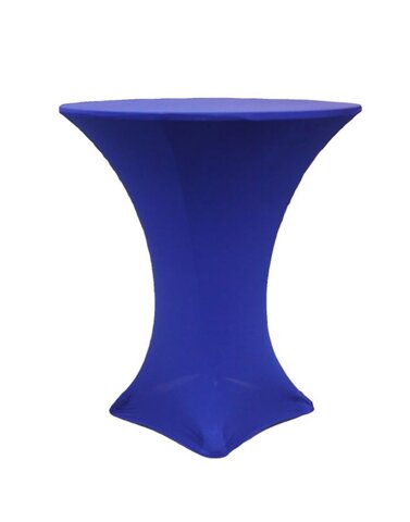 royal blue spandex cocktail table cover rental houston