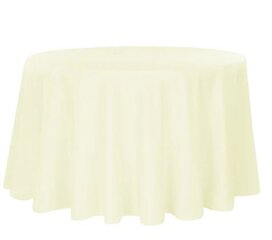 120' Round Tablecloth - Ivory