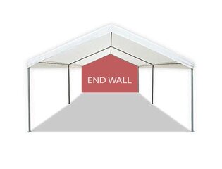 20' Solid White End Wall