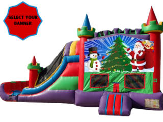 Big Christmas Bounce House w/Slide