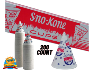 Snow Cone Cups 
Case 200 Count
