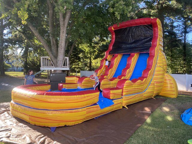 waterslide, slide, bounce house, inflatable, bounce house combo, Virginia Beach, Chesapeake, party rental, birthday party 