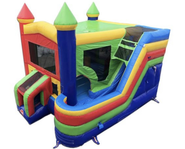 Rainbow 4in1 Combo Bouncer Wet