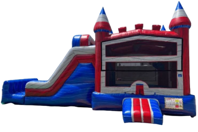 Patriotic Marble Castle with Dual Slides