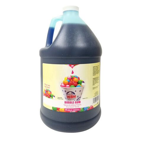 Additional Snow Cone Syrup - Bubble Gum (Gallon with Pump)