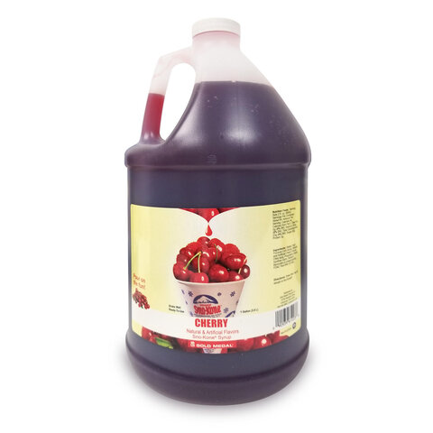 Additional Snow Cone Syrup - Cherry (Gallon with Pump)