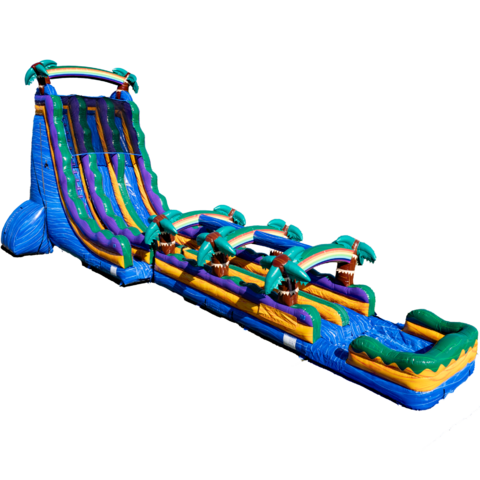 Mauna Lua Dual Lane Waterslide - 26 FT with Slip-n-Slide and Pool