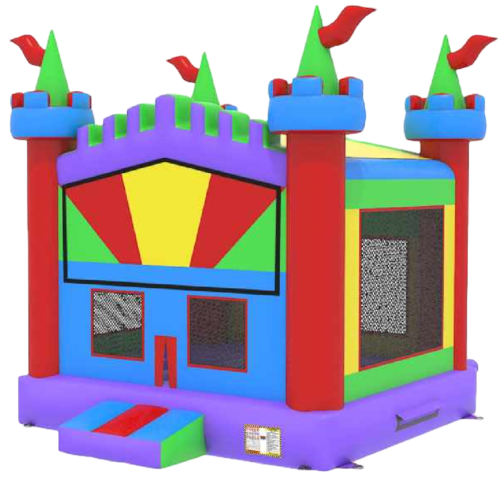 Multicolored Castle Bouncer - 15 x 15