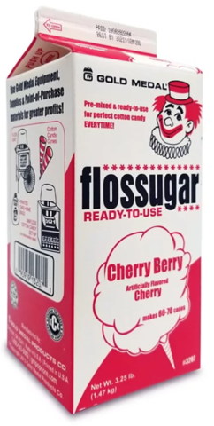 Additional Cotton Candy Sugar - Cherry Berry (50 servings)