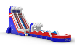 All American Wet Slide n' Slip - 65 FT Long and 22 FT Tall Slide