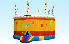 Jumbo Birthday Cake Bouncer - 18 Feet Wide