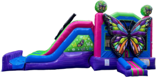 COMING SOON - Beautiful Butterfly Bouncer with Double Slide (Wet or Dry)