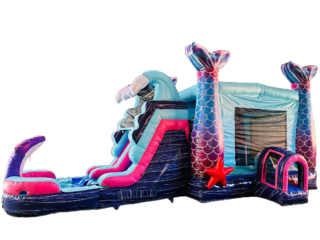 COMING SOON - Mermaid Bouncer with Double Slide (Wet or Dry)