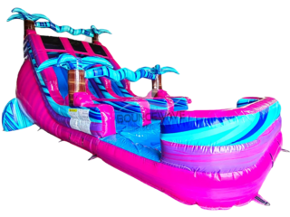 COMING SOON - Supernova Splash Dual Lane Center Climb Waterslide - 18 FT with Pool