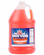 Snow Cone Syrup - Orange (Gallon with Pump)
