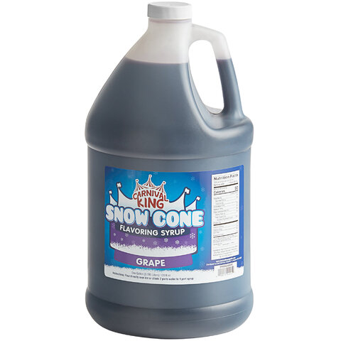 Additional Snow Cone Syrup - Grape (Gallon with Pump)