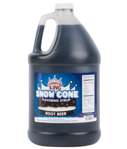 Additional Snow Cone Syrup - Root Beer (Gallon with Pump)