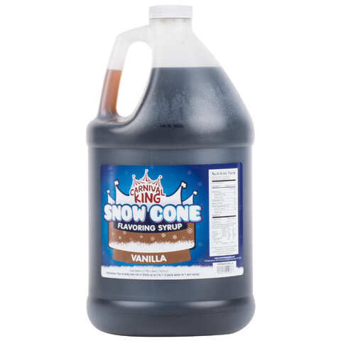 Additional Snow Cone Syrup - Vanilla (Gallon with Pump)