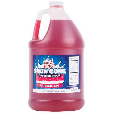 Additional Snow Cone Syrup - Watermelon (Gallon with Pump)