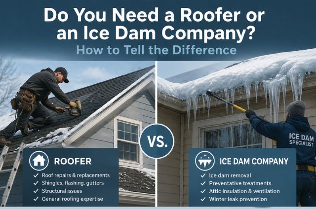 Roofing Contractor or Ice Dam Removal Company?