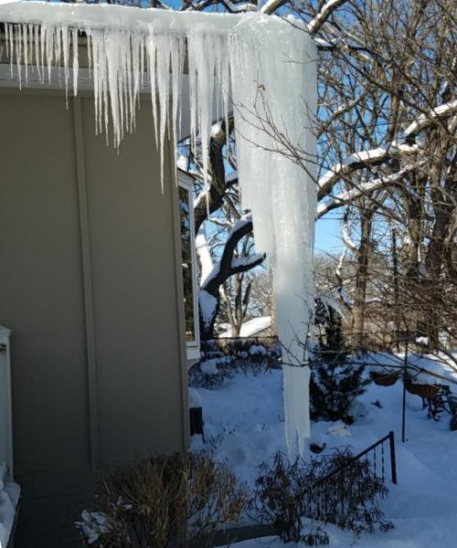 Gutter Ice Removal in Des Moines
