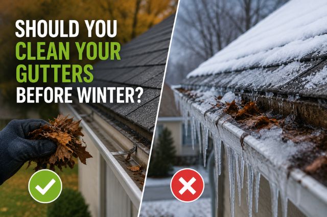 Why Clean Gutters Before Winter?