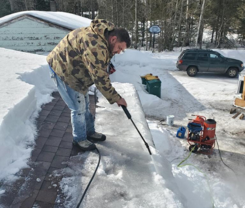 Wyoming ice dam removal