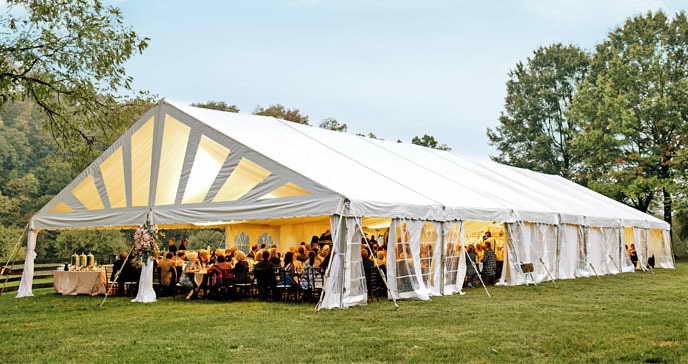 Large tent rental online near me