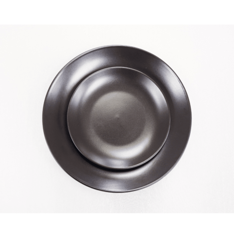 Black Ceramic Dinner Plate 10 Pack