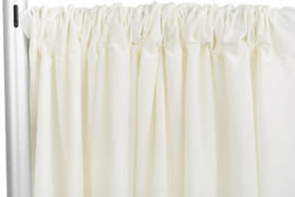 Ivory Standard Draping, 10' Wide, 7'-10' High