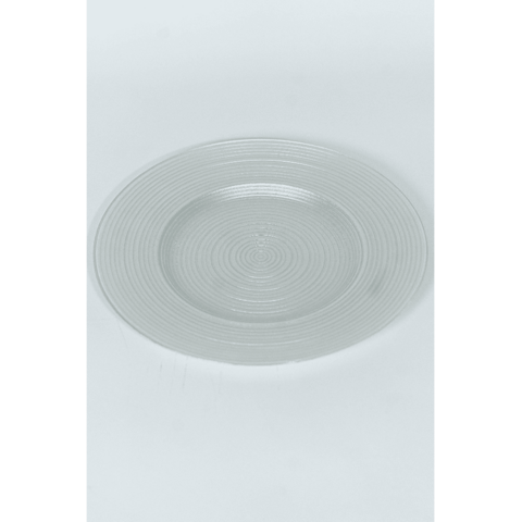 White Glass Charger