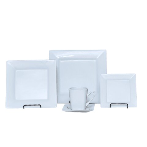 White Square Dinner Plate 10 Pack