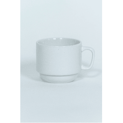 White Stackable Coffee Cup 10 Pack