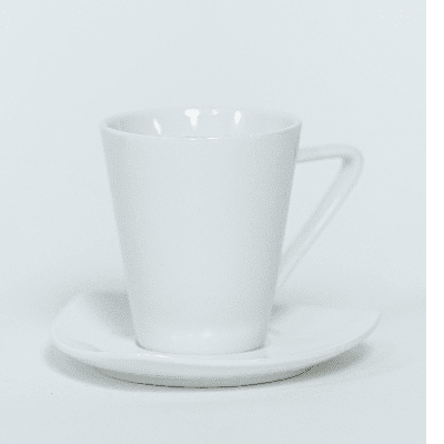 White Triangle Coffee Cup 10 Pack