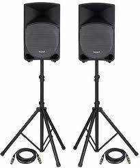 Speakers with Stands (2)