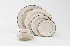 Ivory Gold Rim Dinner Plate 10 Pack