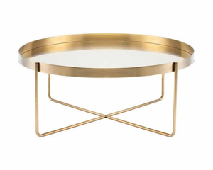 **Round Mirrored Coffee Table 