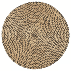 Seagrass/Black Placemat 15 "