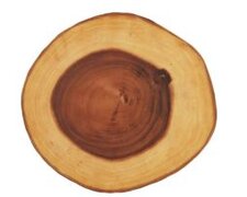 Acasia 13" Sliced Wood Charger