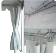 Sliding Tent Wall/Door Tension Wire Setup