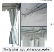 Sliding Tent Wall/Door Tension Wire Setup