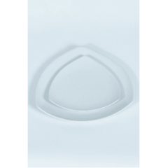 White Triangle 11" Dinner Plate 10 Pack