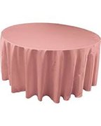 Dusty Rose Full Drop 120 Inch (Fits 60' Tables & 30' Cocktail Tables (High) 