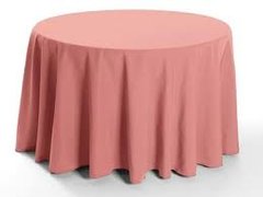  Dusty Rose 132 inch Table Linen